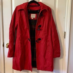 Nautica red fall coat